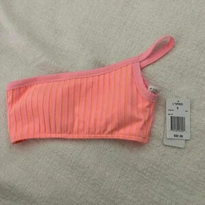 NWT L space Axel bikini top pink size S